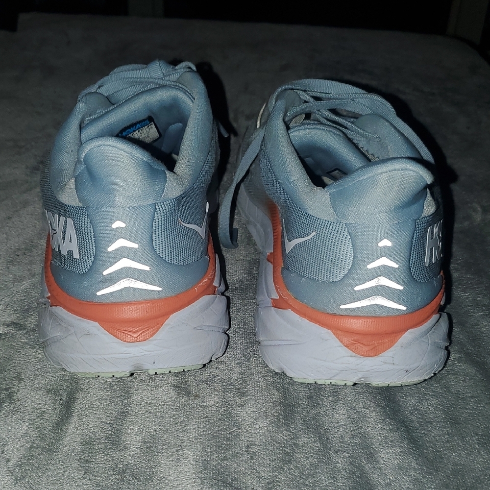 Hoka Women's Athletic Shoes - Gray and Orange - Picture 4 of 10